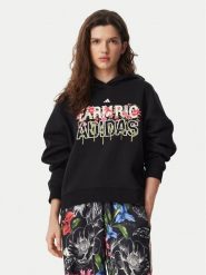 Adidas Bluza Farm Rio Hoodie KR0252 Czarny Regular Fit. Czarne bluzy damskie Adidas, xs, bez wzorów, z bawełny, bez kaptura. Za 349.99 zł.
