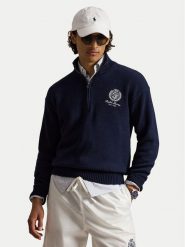 Polo Ralph Lauren Bluza 710B18061001 Granatowy Regular Fit. Niebieskie bluzy męskie Polo Ralph Lauren, m, bez wzorów, z bawełny, bez kaptura. Za 1,199.00 zł.