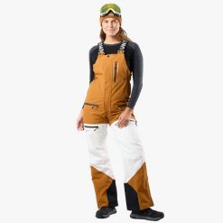 Spodnie narciarskie Kobieta Swedemount Freeride Bib Pants wodoodporne. Białe spodnie materiałowe damskie SWEDEMOUNT, bez wzorów. Za 899.99 zł.