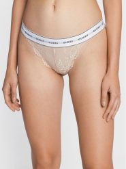 Guess Figi brazylijskie Belle O97E01 KBBT0 Beżowy. Brązowe figi damskie Guess, m, z aplikacjami, z syntetyku. Za 69.99 zł.