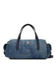 Guess Torebka Kassie HWDG99 30050 Niebieski. Niebieskie torebki do ręki damskie Guess, z aplikacjami, z materiału, bez dodatków. Za 609.99 zł.