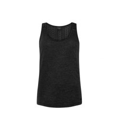 Damski tank top Protest Beccles. Czarne koszulki sportowe damskie Protest, bez wzorów, bez kołnierzyka, bez ramiączek, trekkingowe. Za 115.21 zł.