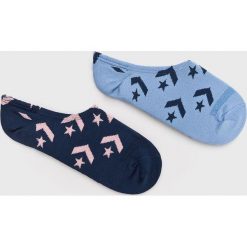 Converse - Skarpetki (2-pack). Szare skarpety damskie Converse, z bawełny. Za 39.90 zł.