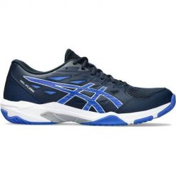 Buty do piłki ręcznej męskie Asics Asics Gel-flare 400. Niebieskie buty sportowe męskie Asics, z materiału, bez zapięcia, do piłki ręcznej. Za 464.00 zł.