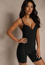 Czarna Body Modelujące na Ramiączkach z Miseczkami z Usztywnieniem Noritila. Czarne bielizna wyszczuplająca Renee. Za 99.99 zł.