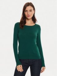 Tatuum Sweter Tessini T2417.090B Zielony Slim Fit. Zielone swetry damskie Tatuum, xl, bez wzorów, z wiskozy, bez kołnierzyka, bez ramiączek, bez kaptura. Za 129.99 zł.