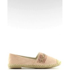 Espadryle damskie różowe SK135 Pink. Czerwone espadryle damskie ButyModne, bez wzorów, z materiału, bez obcasa, bez zapięcia. W wyprzedaży za 79.00 zł.