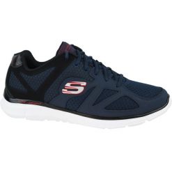 Buty treningowe męskie, Skechers Verse Flash Point. Niebieskie buty sportowe męskie Skechers, z materiału, bez zapięcia, trekkingowe. Za 239.00 zł.