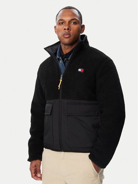 Tommy Jeans Kurtka przejściowa Essential DM0DM23227 Czarny Regular Fit. Czarne kurtki męskie Tommy Jeans, m, bez wzorów, z jeansu, bez kaptura. Za 749.99 zł.
