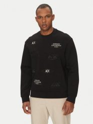 Armani Exchange Bluza XM000479 AF10818 UC001 Czarny Regular Fit. Czarne bluzy męskie Armani Exchange, m, bez wzorów, z bawełny, bez kaptura. Za 359.99 zł.