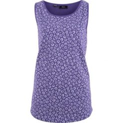 Top bawełniany bonprix lila z nadrukiem. Topy damskie marki bonprix. Za 34.99 zł.