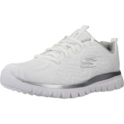 Buty sportowe Sneakersy damskie, Graceful - Get Connected. Białe obuwie sportowe damskie Skechers, bez wzorów. Za 199.99 zł.