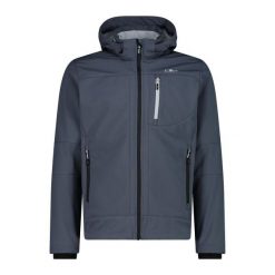 Kurtka męska turystyczna CMP 3A01787N. Szare kurtki sportowe męskie CMP, l, bez wzorów, z softshellu, trekkingowe. W wyprzedaży za 328.99 zł.