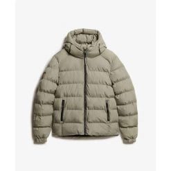 Kurtka puchowa Superdry Sports. Zielone kurtki męskie Superdry., m, bez wzorów, z puchu, sportowe, bez kaptura. W wyprzedaży za 433.00 zł.