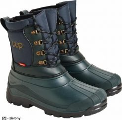 BDTROP2 - Buty męskie trzewiki śniegowce ocieplane TROP2 wykonane z wodoodpornej tkaniny poliestrowej podeszwa z termokauczuku (TR) wymienny wkład oci. Śniegowce i trapery męskie Reis, z dzianiny, bez zapięcia. Za 188.78 zł.