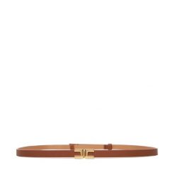 Pasek Damski Elisabetta Franchi. Brązowe paski damskie Elisabetta Franchi, bez wzorów. Za 609.99 zł.
