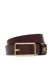 Calvin Klein Pasek Damski Square Buckle Ck Loop 25Mm LV04F7050G Bordowy. Czerwone paski damskie Calvin Klein, bez wzorów, ze skóry. Za 189.99 zł.