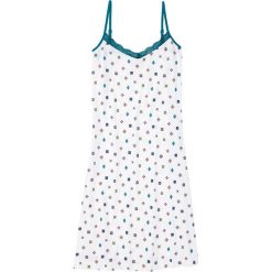 Koszula nocna na cienkich ramiączkach bonprix biel wełny z nadrukiem. Koszule nocne damskie marki MAKE ME BIO. Za 34.99 zł.