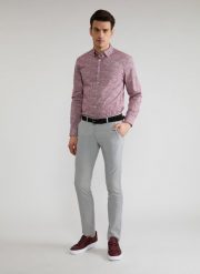 PAKO LORENTE – Spodnie męskie szare P22SF-WX-001-S-0. Szare spodnie materiałowe męskie Pako Lorente, l, bez wzorów, z elastanu, casualowe. Za 99.99 zł.