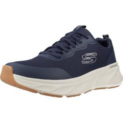 Buty SKECHERS EDGERIDE - REKZE Niebieski. Białe buty sportowe męskie Skechers, z gumy, bez zapięcia. Za 278.99 zł.
