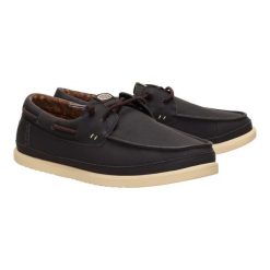Buty żeglarskie Hey Dude Harbor Lo. Brązowe eleganckie półbuty Hey dude, z materiału, eleganckie, bez zapięcia. Za 289.00 zł.
