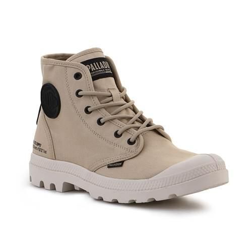 Buty do chodzenia unisex Palladium Pampa HI Htg Supply. Brązowe obuwie sportowe damskie Palladium, bez wzorów, z materiału, trekkingowe. Za 503.00 zł.