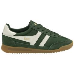 Sznurowane trampki damskie Gola Topspin. Białe trampki i tenisówki damskie Gola, bez wzorów, z gumy, retro, bez zapięcia. Za 408.50 zł.