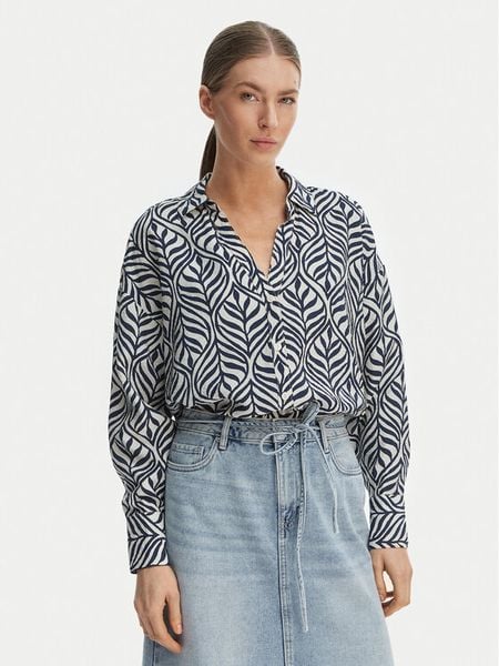 Vero Moda Koszula Josie 10315150 Granatowy Oversize. Niebieskie bluzki damskie Vero Moda, xs, bez wzorów, z wiskozy, bez kołnierzyka, bez ramiączek. Za 93.99 zł.