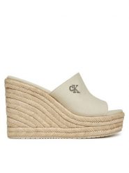 Calvin Klein Jeans Espadryle Wedge Rope Slide Mg YW0YW01699 Écru. Klapki damskie Calvin Klein Jeans, bez wzorów, z jeansu, bez obcasa. W wyprzedaży za 289.99 zł.