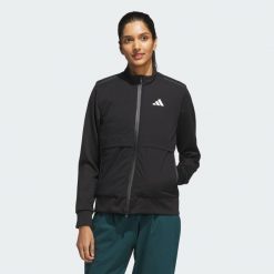 Kurtka Ultimate365 Tour Frostguard Full-Zip. Czarne kurtki damskie Adidas, l, bez wzorów, bez kaptura. Za 999.00 zł.