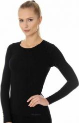 Brubeck LS00900A Koszulka damska z długim rękawem COMFORT COTTON czarny XL. Czarne t-shirty damskie Brubeck, xl, bez wzorów, bez kołnierzyka. Za 110.87 zł.