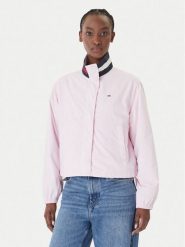 Tommy Jeans Kurtka przejściowa Essential DW0DW20439 Różowy Regular Fit. Czerwone kurtki damskie Tommy Jeans, m, bez wzorów, z jeansu, bez kaptura. Za 569.99 zł.
