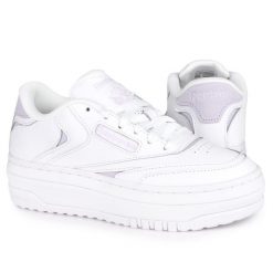 Buty damskie sneakersy Reebok CLUB EXTRA. Białe obuwie sportowe damskie Reebok, bez wzorów, trekkingowe, Reebok Club. W wyprzedaży za 249.00 zł.