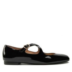 Baleriny Stuart Weitzman. Czarne baleriny damskie Stuart Weitzman, bez wzorów, bez obcasa. Za 1,169.00 zł.