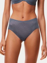 Triumph Figi klasyczne z wysokim stanem Triumph Signature Sheer Maxi EX 10215936 Niebieski. Niebieskie figi damskie Triumph, bez wzorów, z syntetyku. Za 79.99 zł.