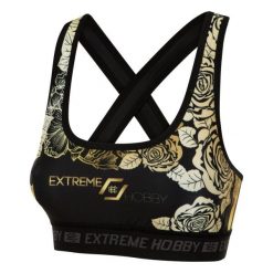 Stanik sportowy fitness siłownia MMA EXTREME HOBBY ROSE. Czarne obuwie sportowe damskie EXTREME HOBBY, bez wzorów, z elastanu, na fitness i siłownię. Za 129.00 zł.