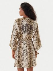 Juicy Couture Szlafrok JCLRB225506 Beżowy. Brązowe szlafroki damskie Juicy Couture, l, bez wzorów, z syntetyku, bez ramiączek, bez kaptura. Za 399.99 zł.