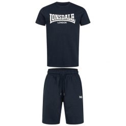 Zestaw t-shirt i szorty Lonsdale Moy. Białe krótkie spodenki sportowe męskie Lonsdale, m, bez wzorów, z bawełny, eleganckie, bez kołnierzyka. Za 227.50 zł.
