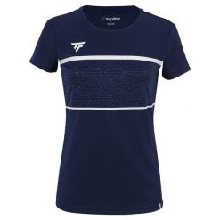 Koszulka damska Tecnifibre Team Tech. Niebieskie koszulki sportowe damskie TECNIFIBRE, xs, bez wzorów, sportowe, bez kołnierzyka. Za 224.50 zł.