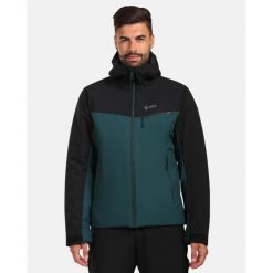 Męska kurtka narciarska Kilpi FLIP-M. Zielone kurtki snowboardowe męskie Kilpi, m, bez wzorów, bez kaptura, narciarskie. Za 731.89 zł.