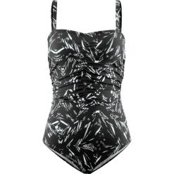 Kostium kąpielowy bonprix czarno-biał. Czarne kostiumy jednoczęściowe damskie bonprix. Za 59.99 zł.