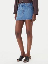 HUGO Spódnica jeansowa Galanie_B 50559551 Niebieski Regular Fit. Niebieskie spódnice damskie Hugo, s, bez wzorów, z bawełny. Za 449.99 zł.