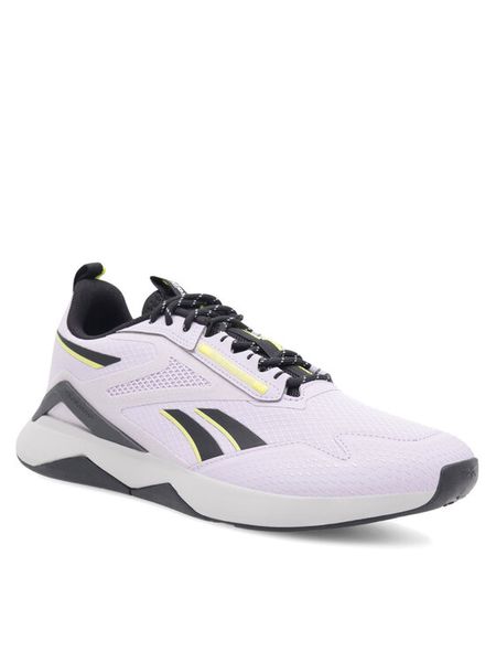 Reebok Buty na siłownię Nanoflex Adventure T HR0417 Fioletowy. Fioletowe obuwie sportowe damskie Reebok, bez wzorów, z materiału, na fitness i siłownię. Za 179.99 zł.
