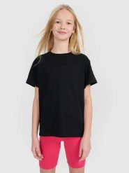 T-SHIRT DZIEWCZĘCY 4F KOSZULKA DZIECIĘCA TTSHF2332. T-shirty i topy dla dziewczynek 4f, bez wzorów, z bawełny, bez ramiączek. Za 29.99 zł.