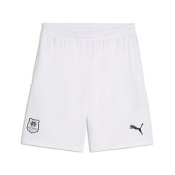 Męskie szorty Stade Rennais F.C. 24/25 PUMA White Black. Białe krótkie spodenki sportowe męskie Puma, m, bez wzorów, do piłki nożnej. W wyprzedaży za 180.05 zł.