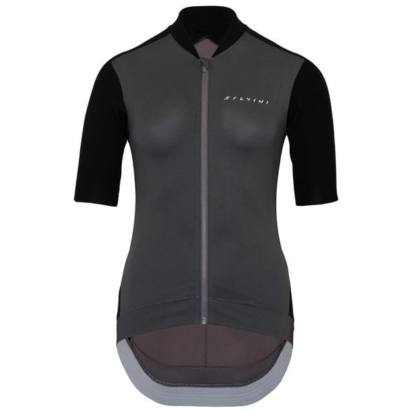 Damski jersey Silvini Stelvia. Czarne koszulki sportowe damskie Silvini, bez wzorów, z jersey, bez kołnierzyka, bez ramiączek. Za 285.57 zł.