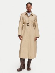 Weekend Max Mara Płaszcz przejściowy Angus 2625026041 Beżowy Regular Fit. Brązowe płaszcze damskie Weekend Max Mara, bez wzorów, z syntetyku, bez kaptura. Za 2,629.00 zł.