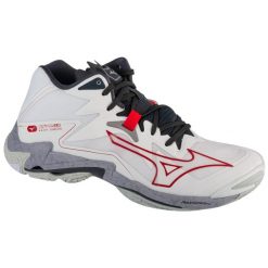 Buty do siatkówki męskie, Wave Lightning Z8 Mid. Białe buty sportowe męskie Mizuno, bez zapięcia, do siatkówki, mizuno wave. W wyprzedaży za 620.15 zł.