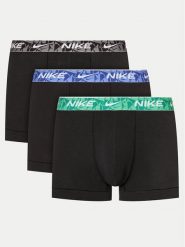 Nike Komplet 3 par bokserek 0000KE1008 Czarny. Czarne bokserki męskie Nike, m, bez wzorów, z bawełny. Za 169.99 zł.