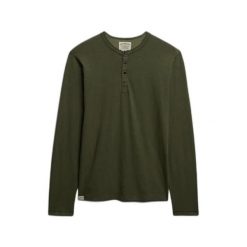 T-shirt z długim rękawem z kołnierzykiem tuniskim Superdry Jersey. Zielone bluzki z długim rękawem męskie Superdry., l, bez wzorów, z jersey, eleganckie, bez kołnierzyka. Za 191.95 zł.